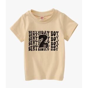Birthday Boy Second Birthday Shirt 2 Years Old Size 90 / 24 Months / 2T